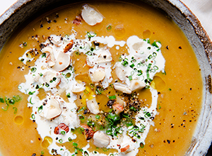 栗とメープルのかぼちゃスープ
